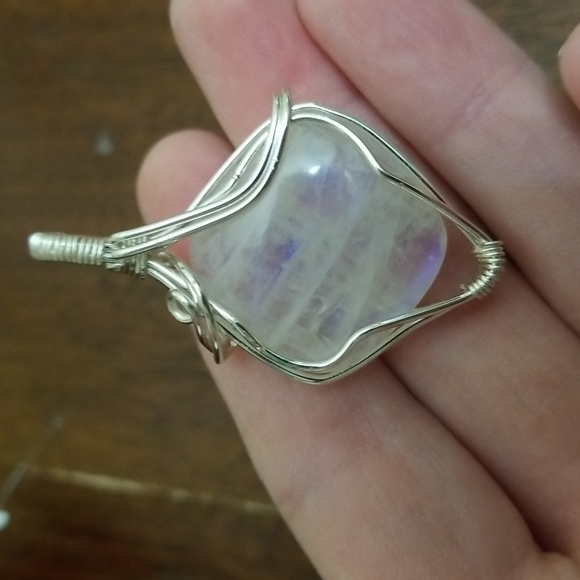 square moonstone wire wrapped - Picture 3 of 6